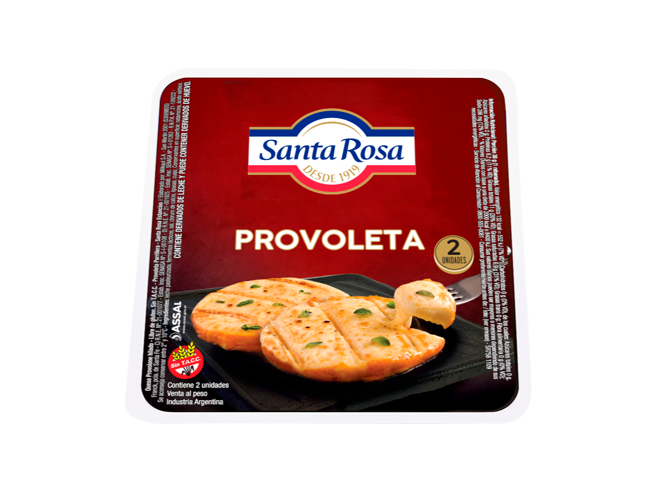 QUESO PROVOLETA TROZADO SANTA ROSA 290 G