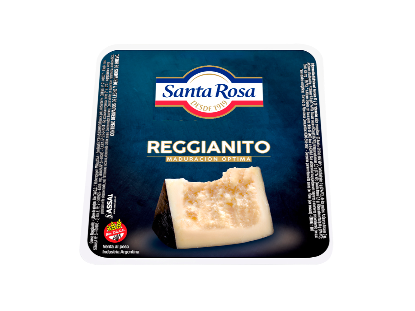 QUESO REGGIANITO TROZADO SANTA ROSA 240 G