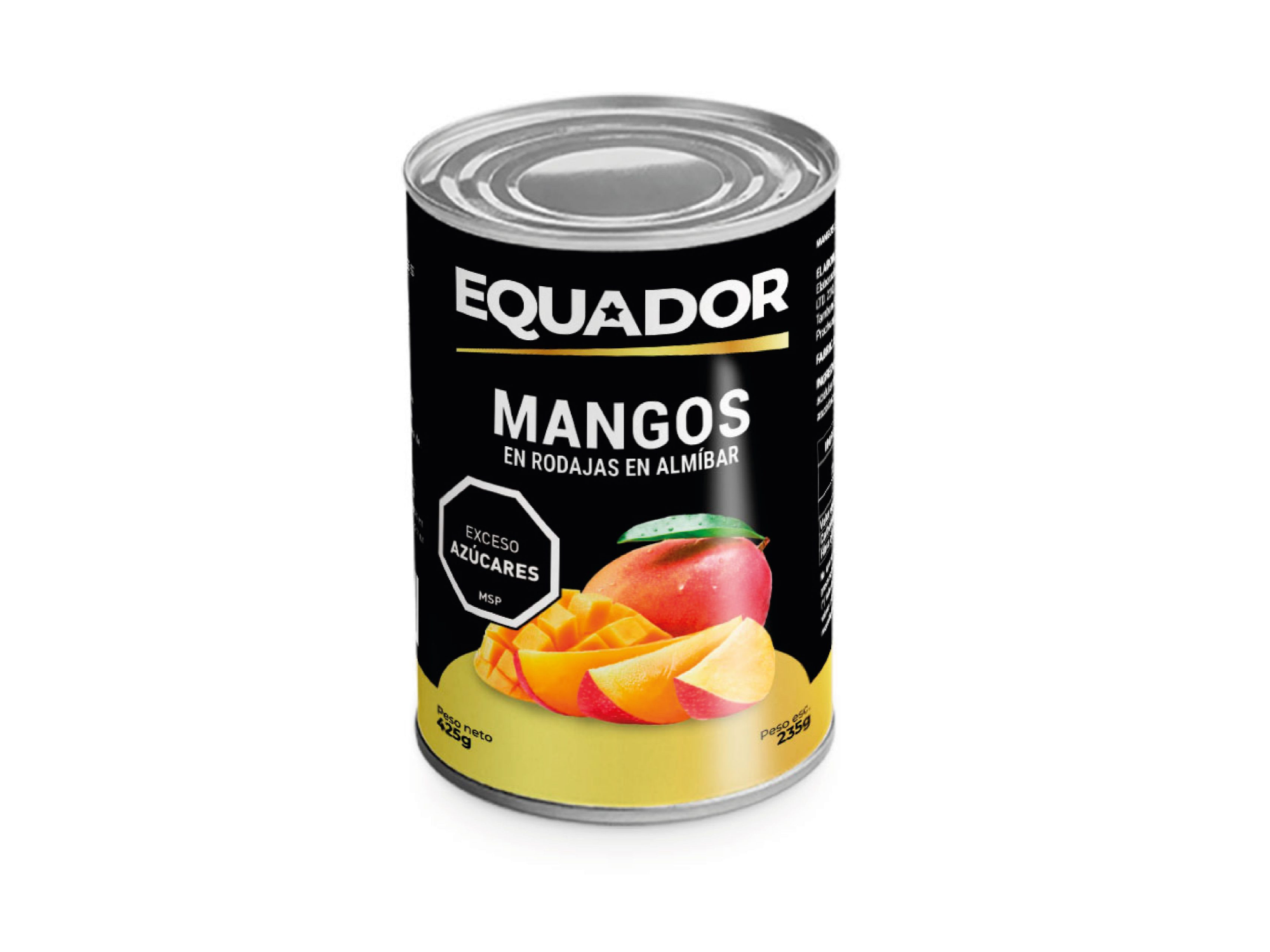EQUADOR MANGOS EN RODAJAS EN ALMIBAR 425 G