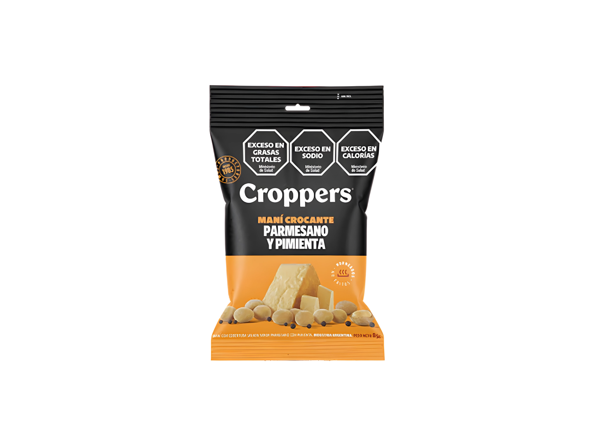 MANÍ CROCANTE PARMESANO CROPPERS 85 G