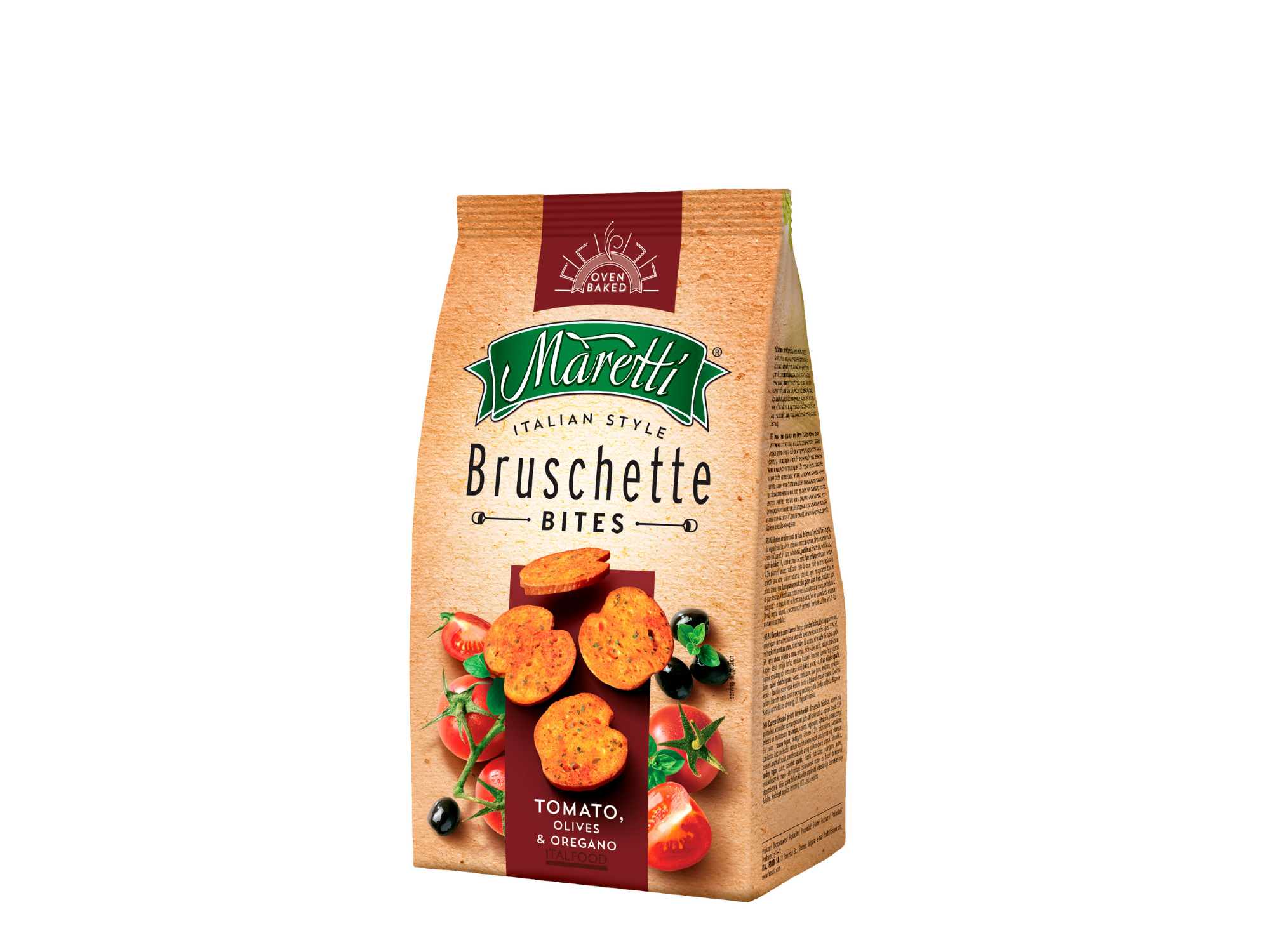 TOSTADAS MINI MARETTI TOMATE Y OLIVA 70 G