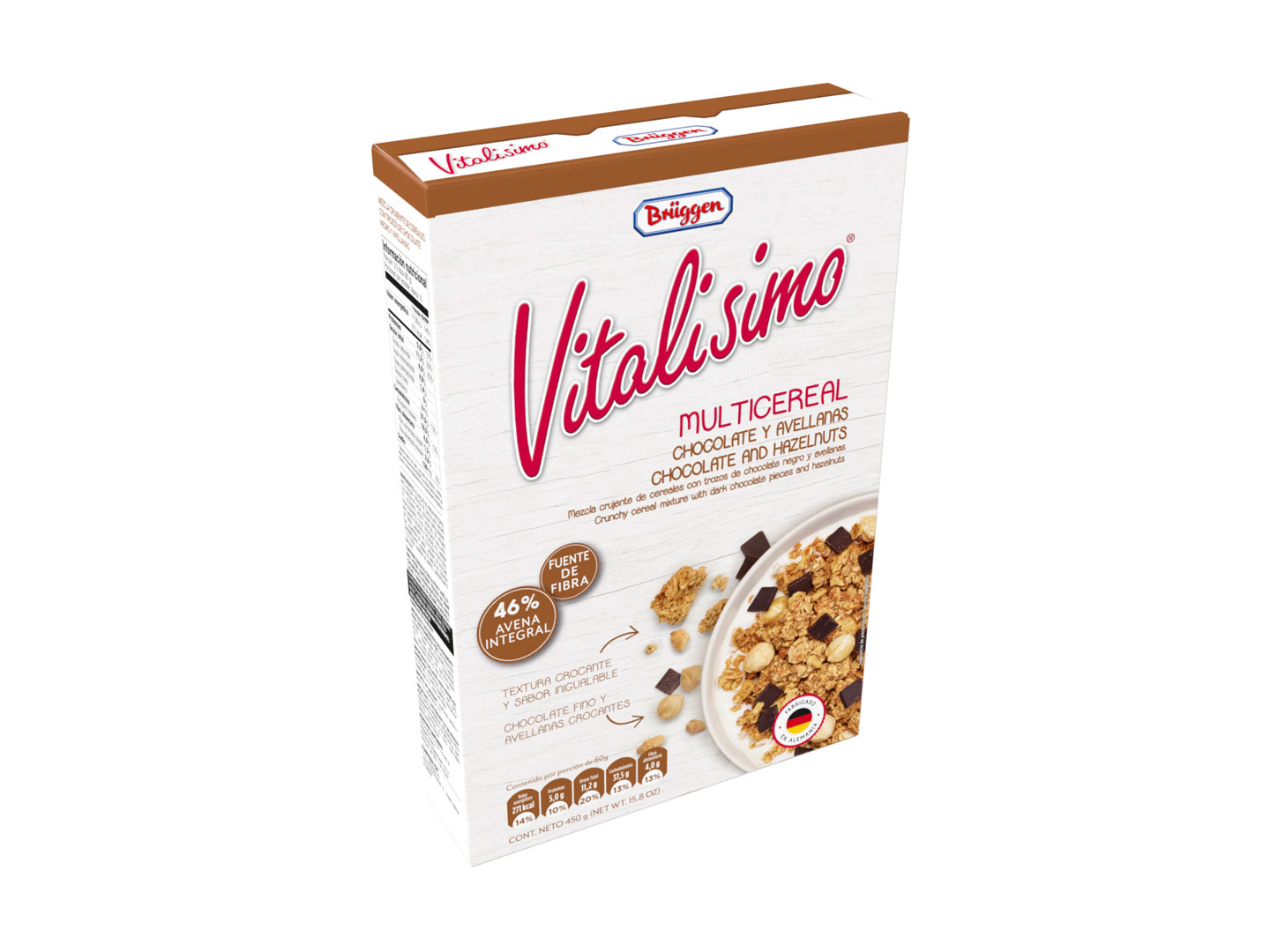 VITALISIMO MULTICEREAL C/AVELLANAS Y CHOCOLATE 450 G