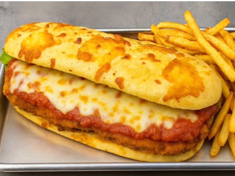 XL sandwich de milanesa napolitana