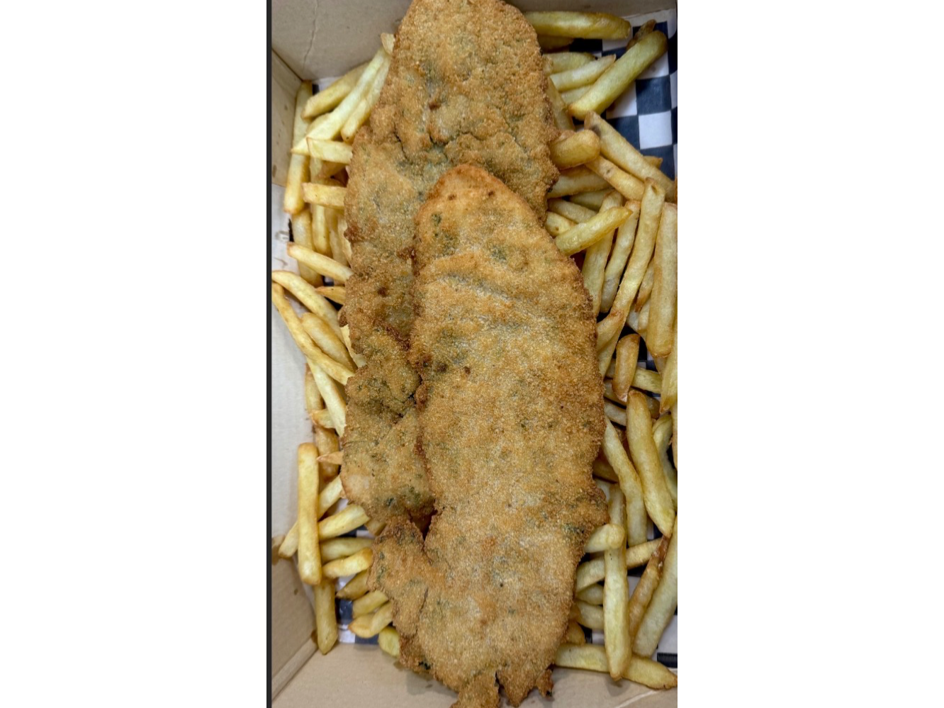 Milanesa simple al plato