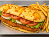 XL Sandwich de milanesa simple (Lechuga y tomate)