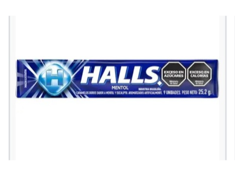 Caramelos halls mentol