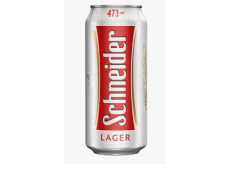Cerveza schneider lata 473 cc