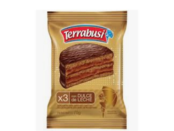 Alfajor terrabusi dulce de leche x 1 un
