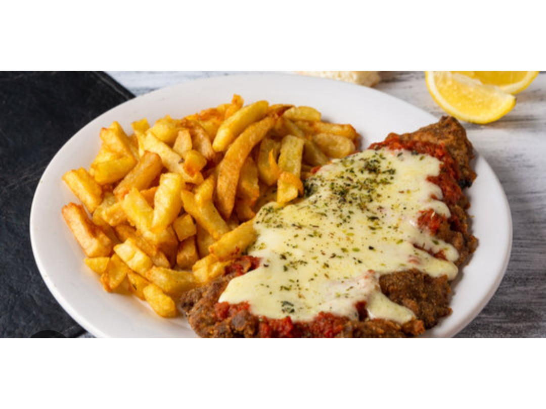 Milanesa Napolitana con fritas