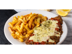 Milanesa Napolitana con fritas