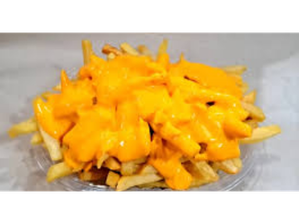 Papas fritas con cheddar de Tienda Angelino
