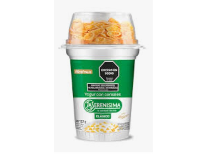 Yogurt con cereales la serenisima descra