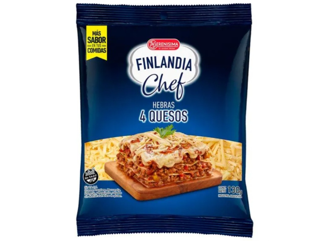 Queso en hebras la serenissima 4 quesos