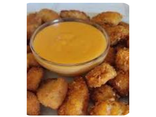Nuggets de pollo con cheddar