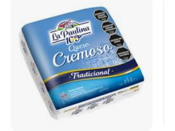 Queso cremoso la paulina x 100 grs