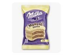 Alfajor milka mousse blanco x 1 un