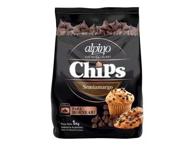 Chips de choco semiamargo x 100 g