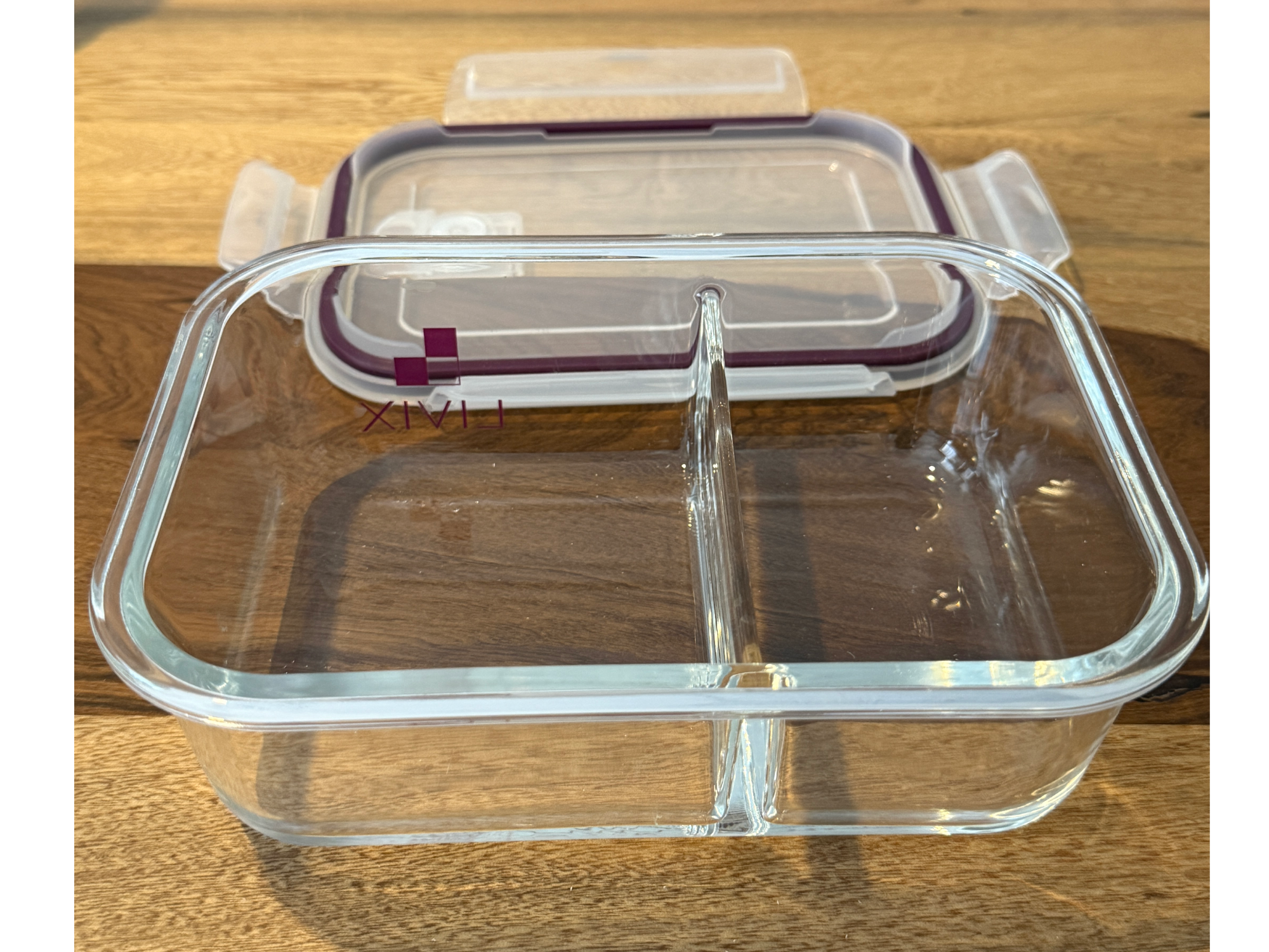 Contenedor de vidrio c/visor