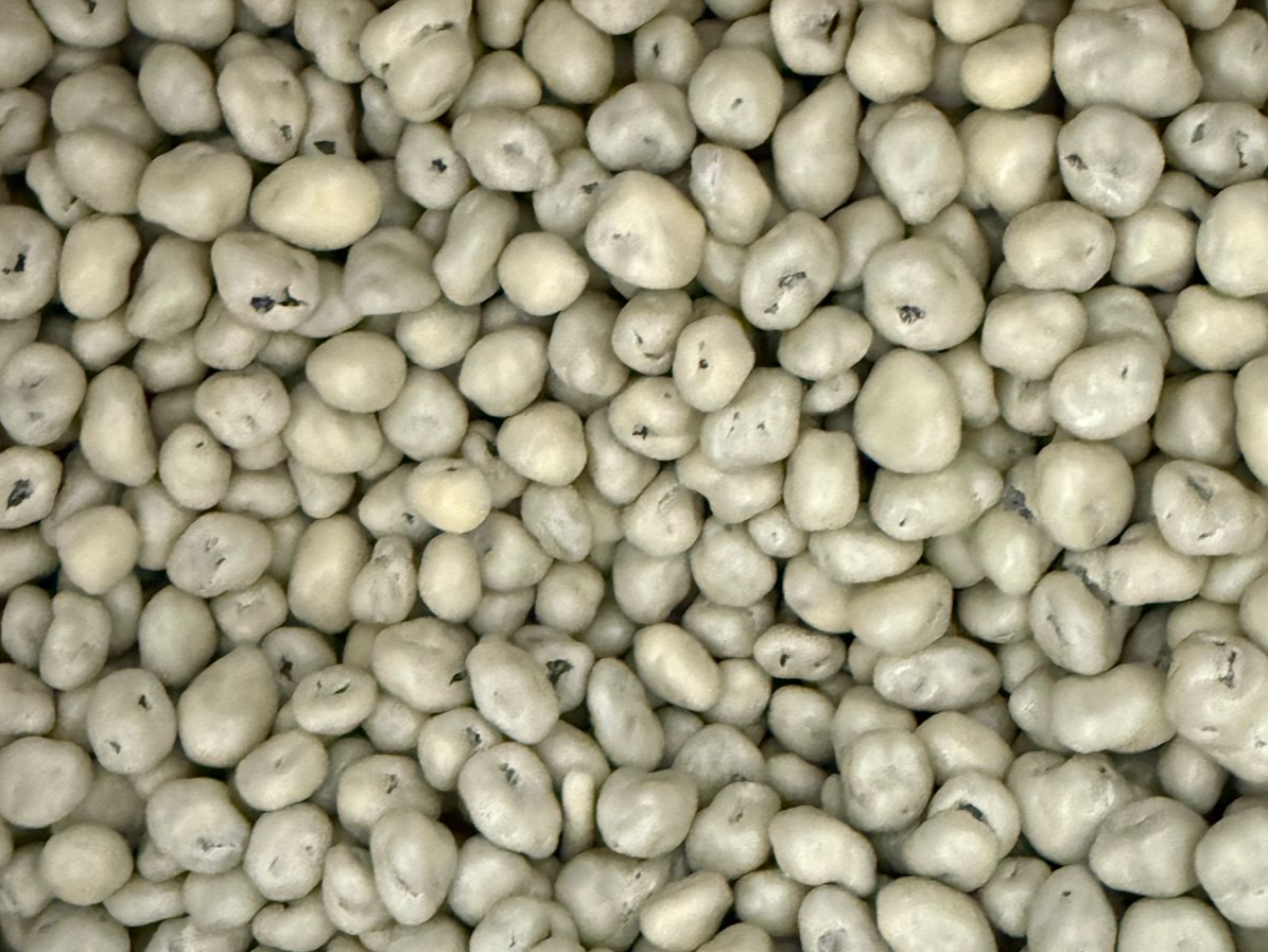 Pasas con chocolate blanco