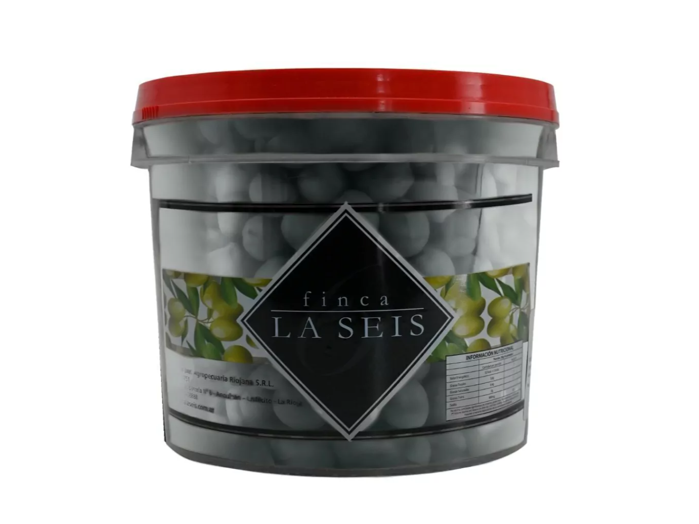 Balde de aceitunas negras enteras x kg