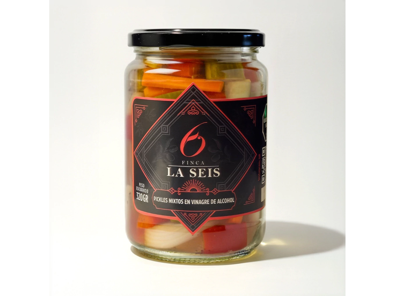 Frasco con pickles 350gr
