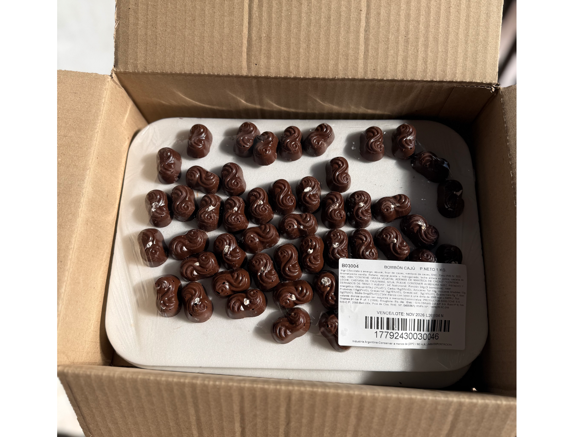 Bombón de caju 330gr