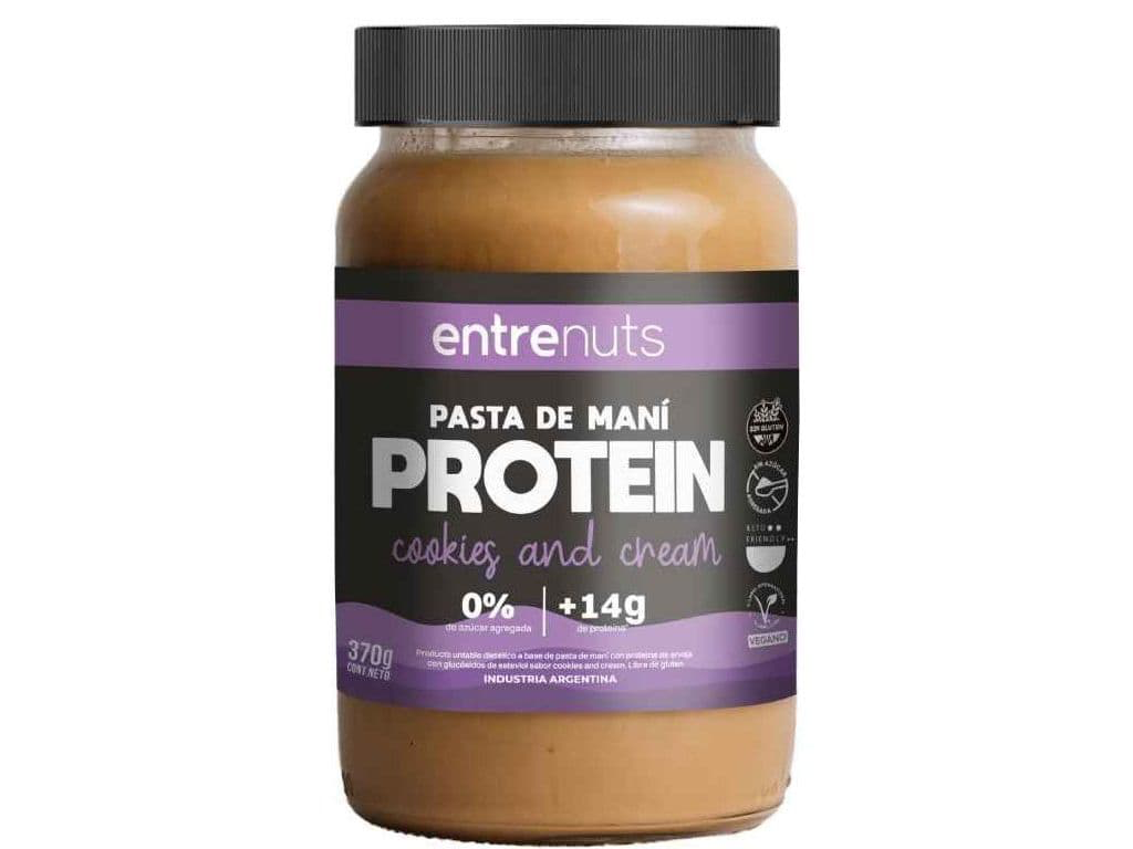Pasta de maní Entrenuts Protein sabor Cookies