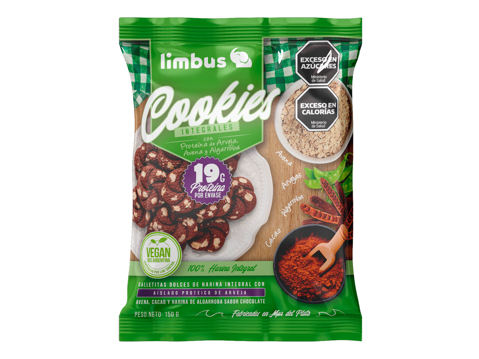 Galletas con proteina de arveja