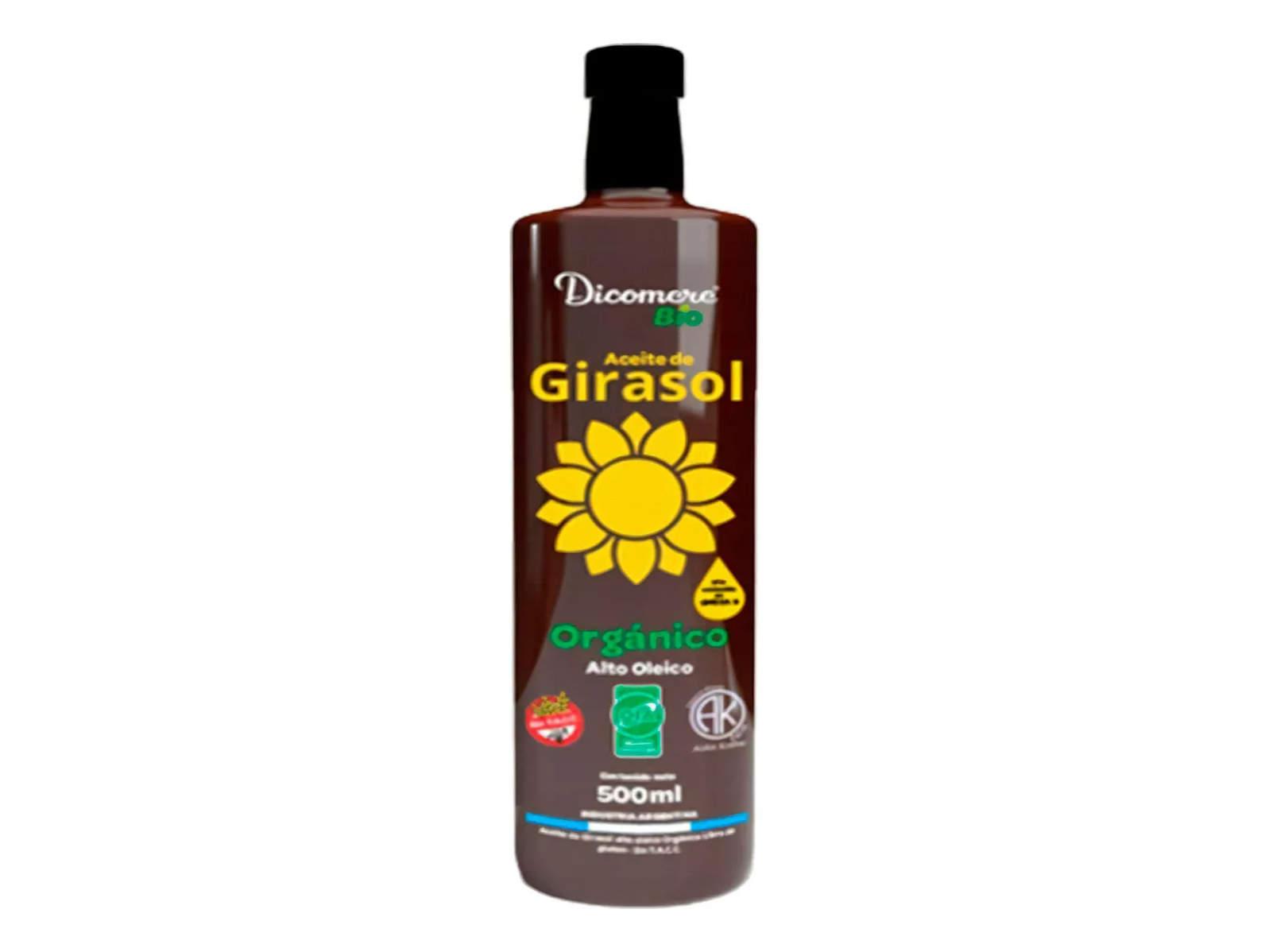 Aceite De Girasol Orgánico Dicomere 500 Ml