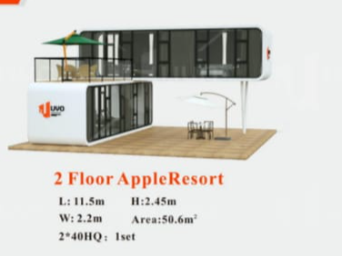 Capsula doble con balcon