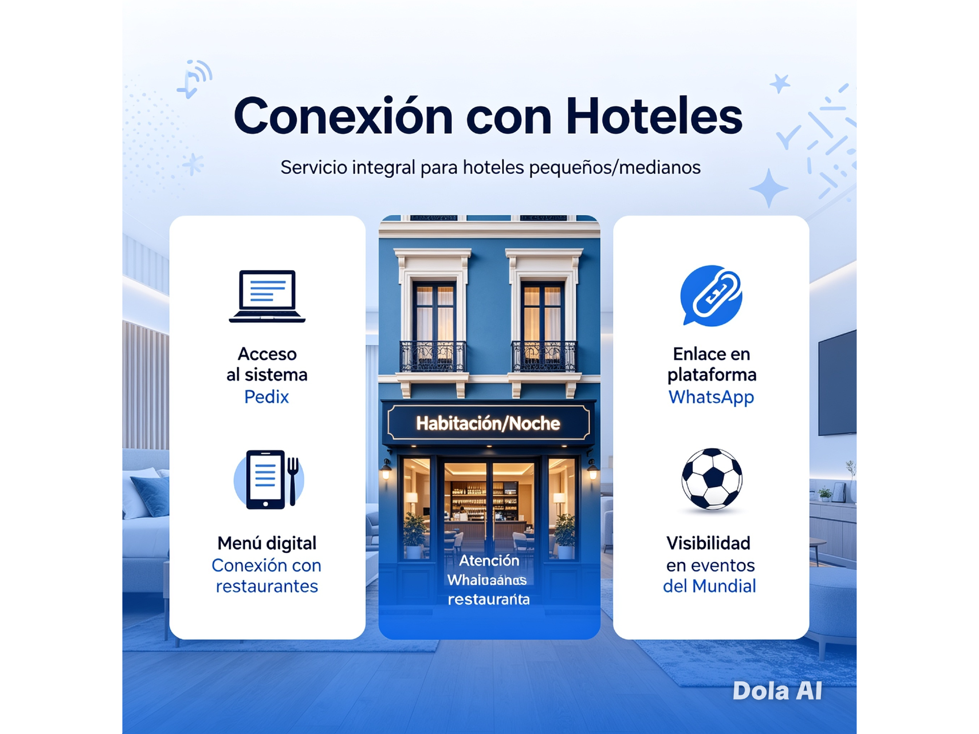 Servicio integrados hoteles pequeños y a medianos