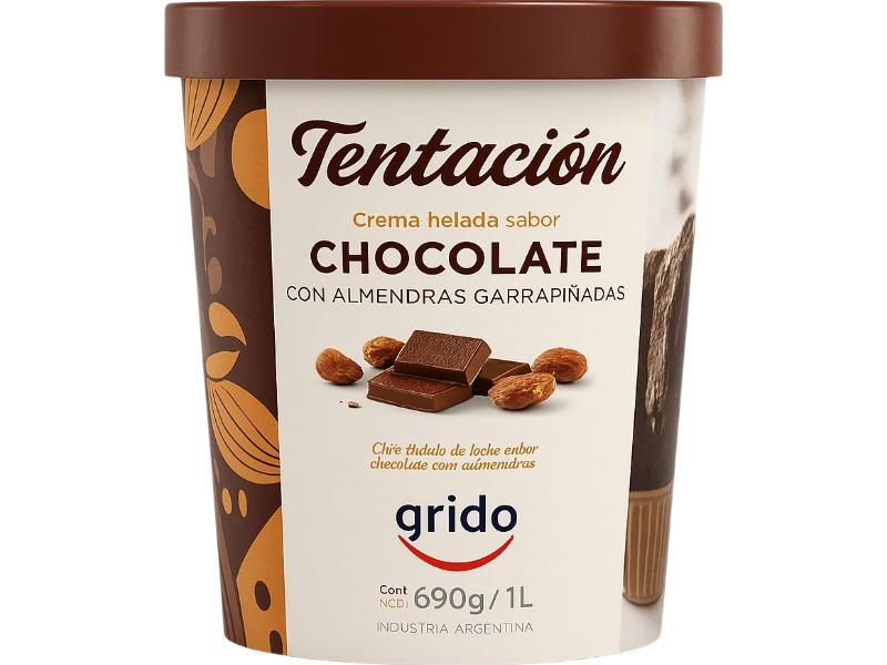Tentación CHOCOLATE  1L/690G