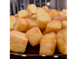 porción de papas fritas