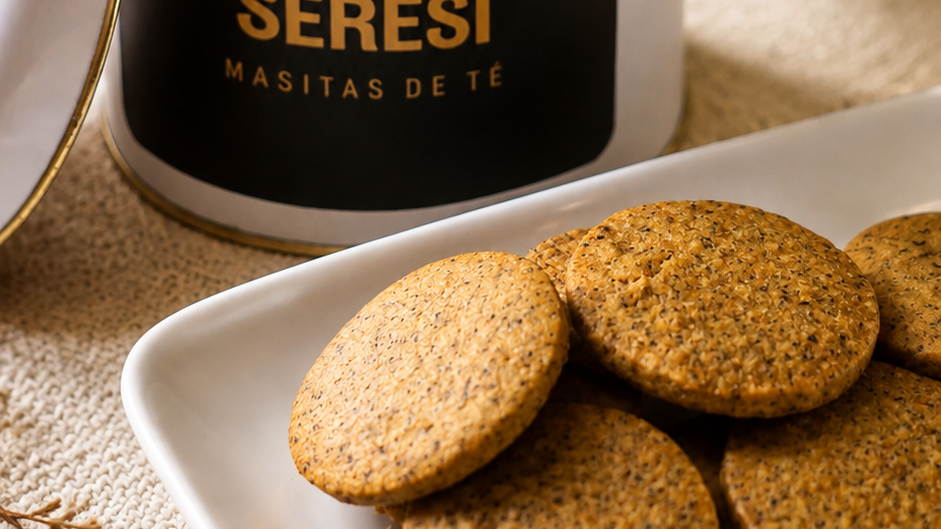 Lata de masitas de té