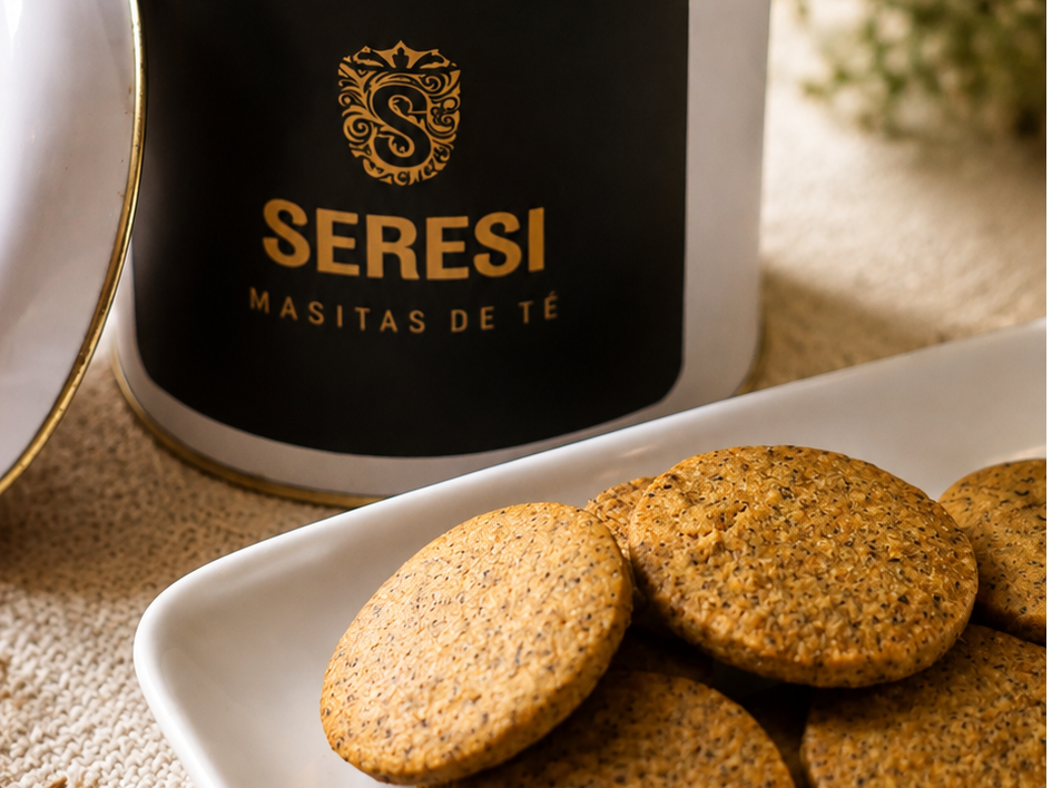 Lata con masitas de té de Seresi Junín
