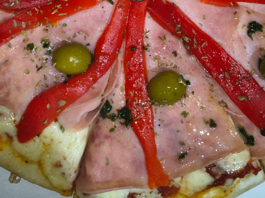 Mitad jamón y morron