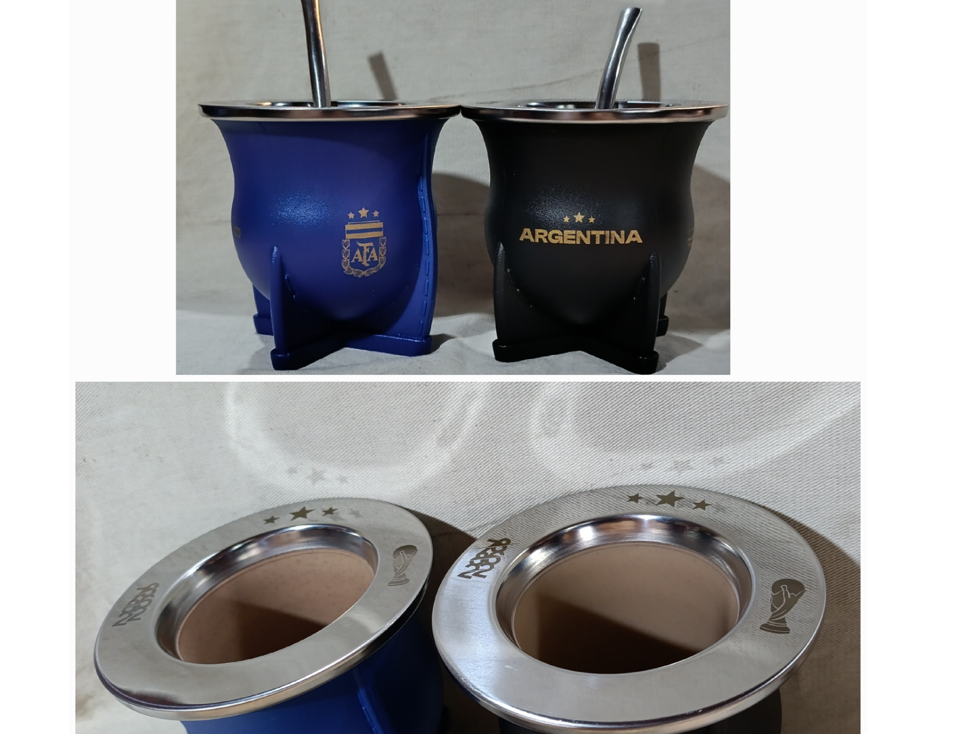 KIT Bombilla + Mate Camionero AFA QUO