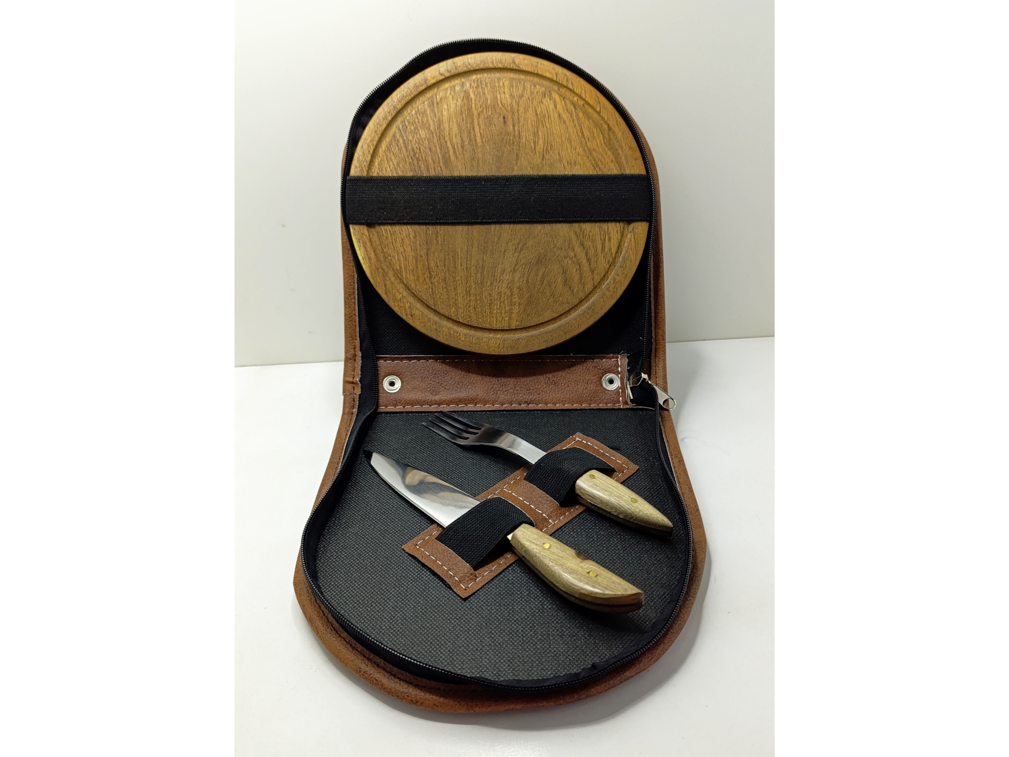 Set redondo con cierre