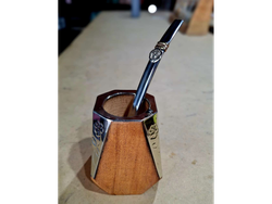 Mate geometrico Algarrobo con alpaca