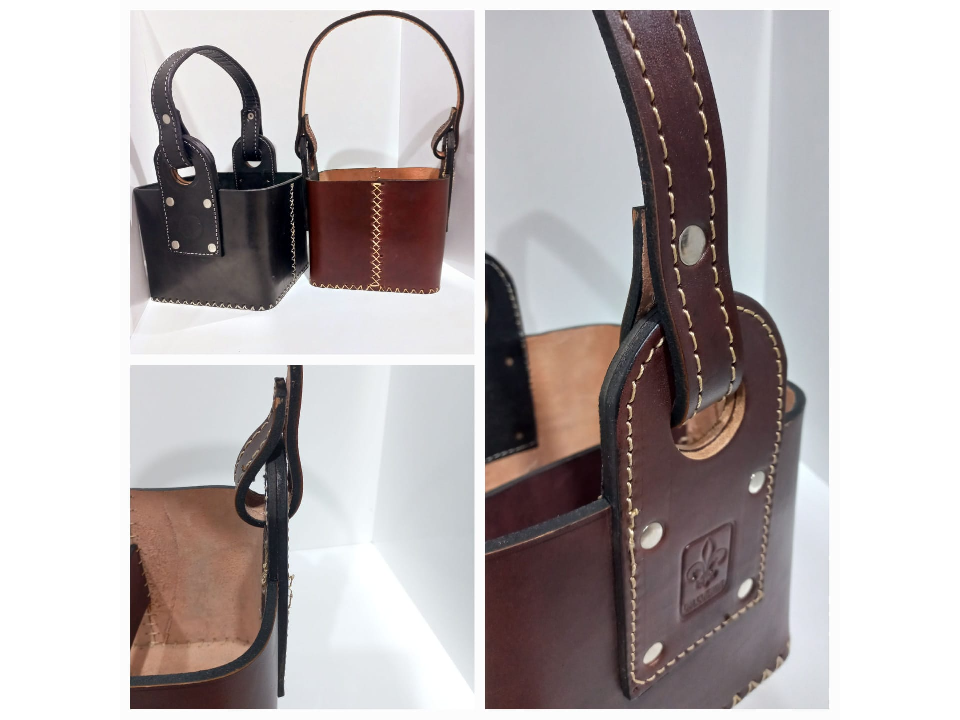 Canasta Cuero Premium Reforzada