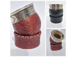 Imperial forrado c/ base de cuero labrado