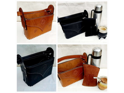 Canasta Rectangular Cuero