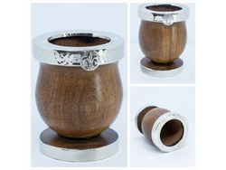 Copita Algarrobo Doble virola cincelada alpaca