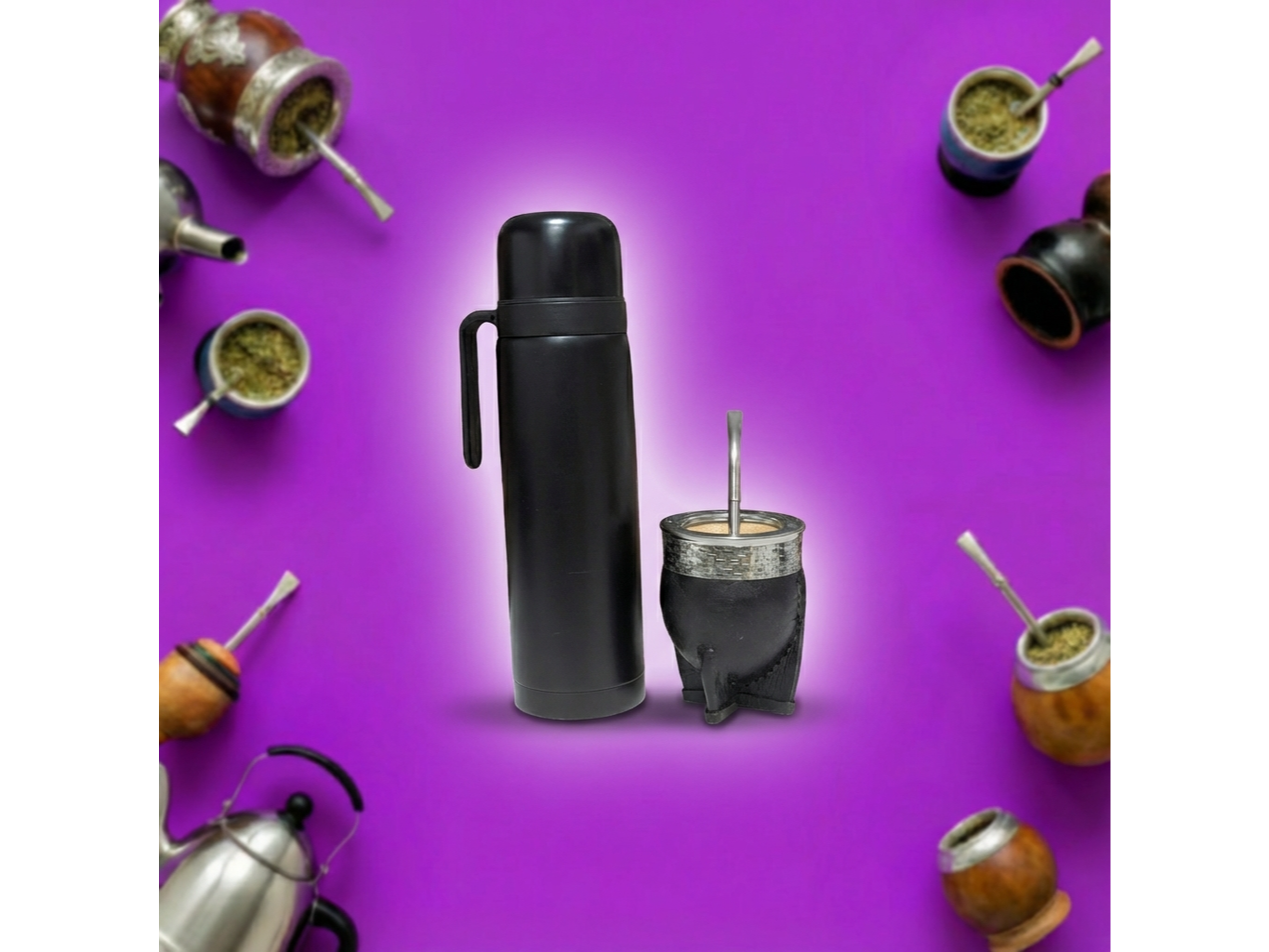 TERMO MEDIA MANIJA NEGRO