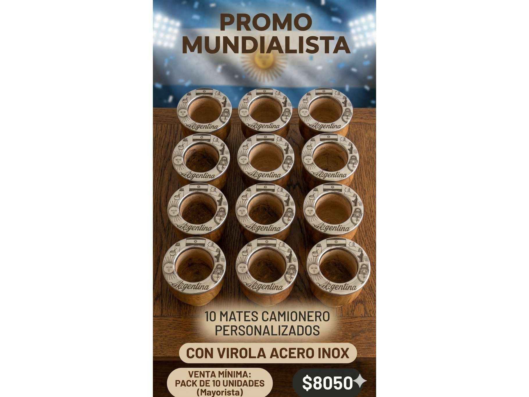 PACK 10 CAMIONEROS PERSONALIZADO ARGENTINA