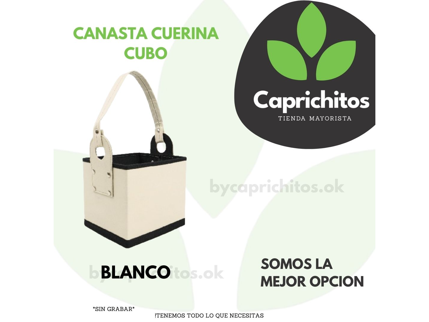 CANASTAS CUERINA CUBO