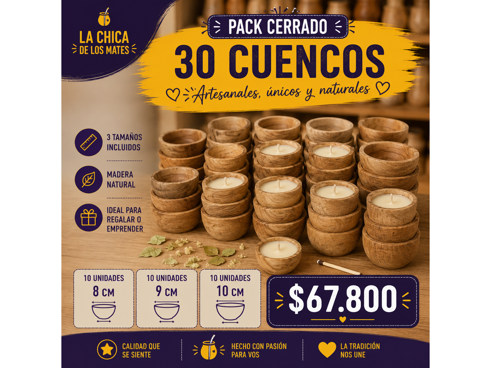 KIT 30 CUENCOS