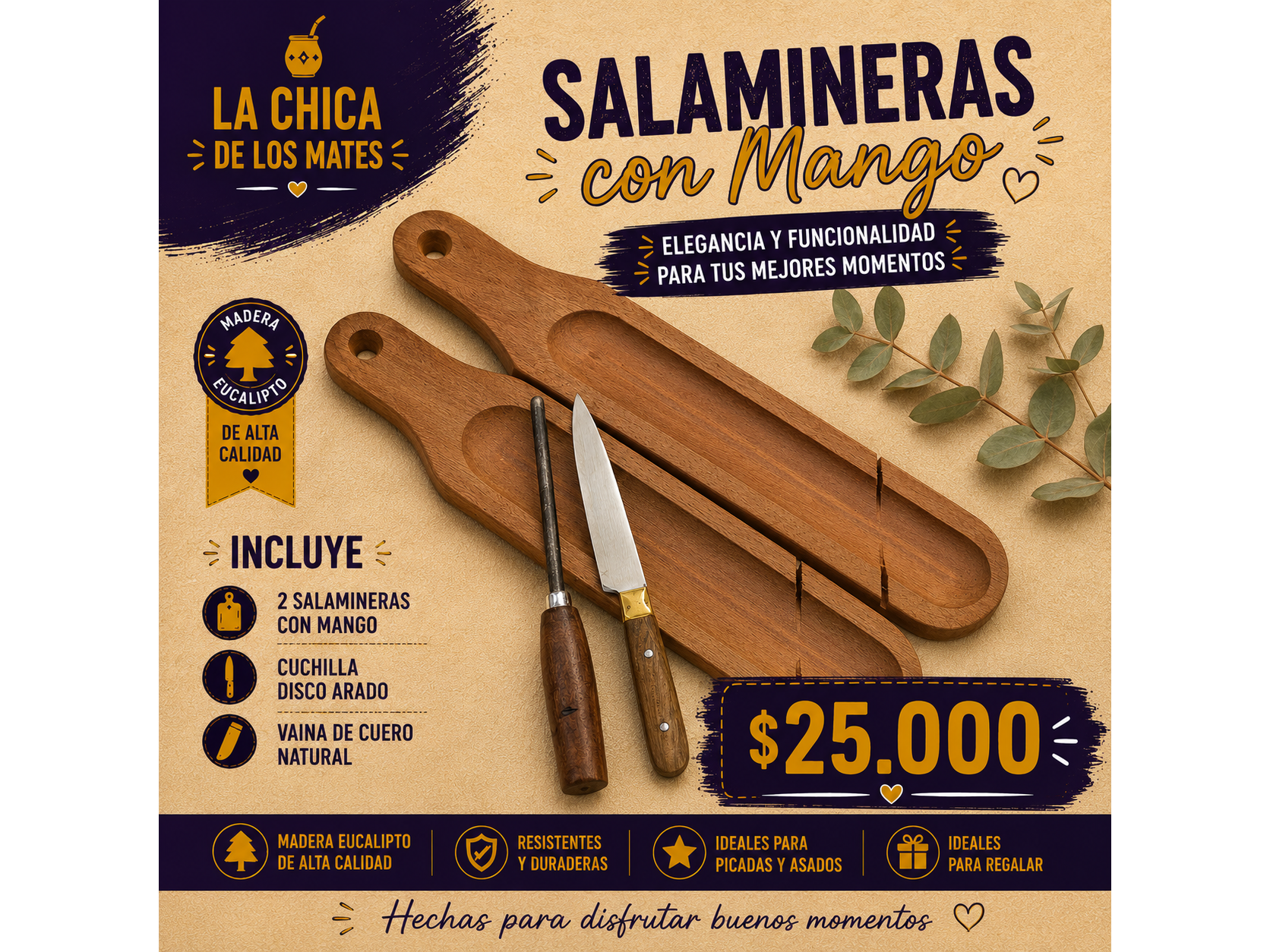 COMBO SALAMINERA CON MANGO O SIN MANGO