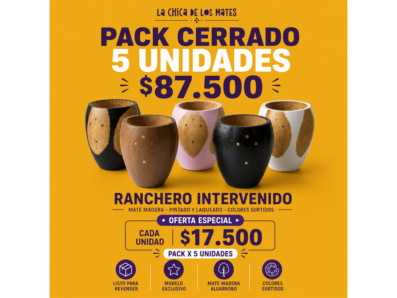 PACK 5 MATE RANCHERO INTERVENIDO
