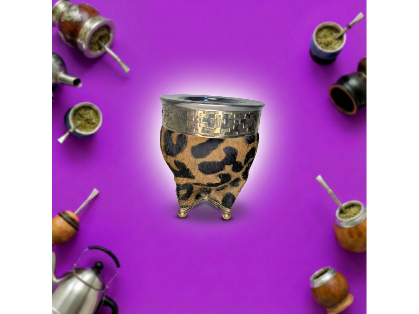 IMPERIAL PRINT PELO BASE BOLITA MARRON OSCRUO